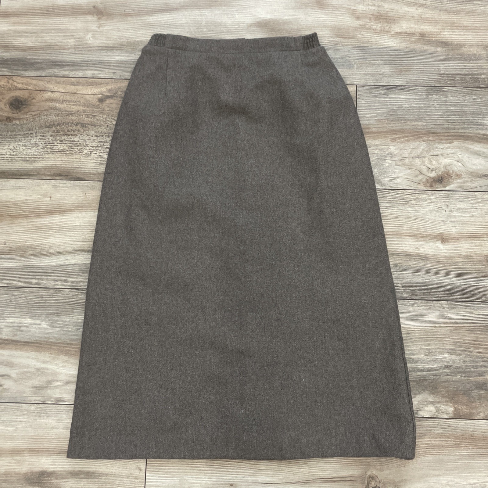 Tan Jay Vintage Women's Skirt Size 14 Brown Midi Pencil Straight